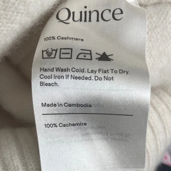 Quince Mongolian Cashmere Oversized Crewneck sweater-small - Picture 5 of 7